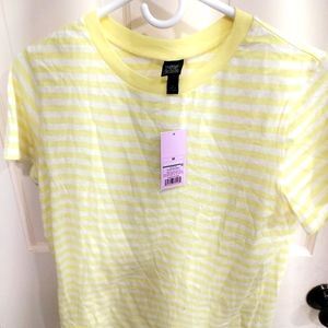 Yellow & white shirt